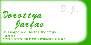 dorottya jarfas business card
